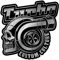 Samunshi Turbo Custom Culture Aufkleber Autoaufkleber für Motorrad Fahrrad Roller oder Auto Sticker Chopper Hot Rod Bopper Enduro Motocross Rockabilly Vinta (10x10cm Turbo Custom Culture)