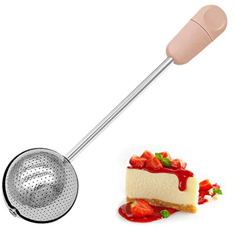 JTLB Stainless Steel Chocolate Shaker Icing Salt Cocoa Flour Coffee Sifter, Powdered Sugar Flour Powder Duster Baking Sifter for Baking Tools