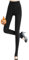 Femme Polaire Leggings Collants Doublé Polaire Pantalons Collants Élastiques Taille Haute Extensible Collant en Molleton Résistant Opaque Leggings Chaud Automne Hiver(Noir)
