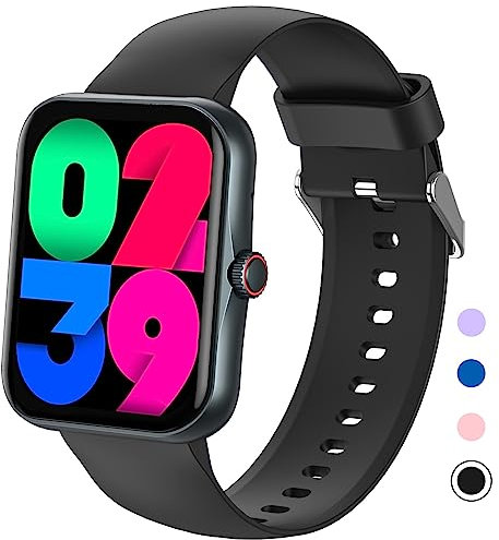 PTHTECHUS Fitness Tracker Montre Intelligente Sport pour Enfants avec Assistant Vocal d'appels Bluetooth, 100 Modes de Sport, Moniteur de Sommeil, Podomètre pour iOS Android