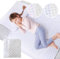 2 Pack Potty Training Bed Pads for Kids – 90x90cm Waterproof Mattress Protector | Reusable Washable Bed Mats for Bed Wetting | Incontinence Sheets for Toddlers, Children, Single Beds (Blue/Grey Stars)
