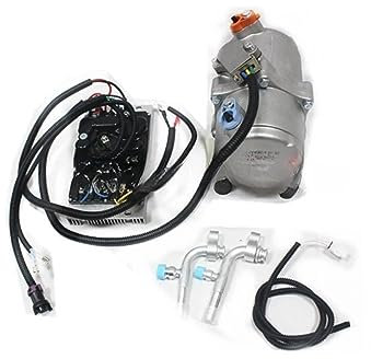 Compresor de Aire Acondicionado eléctrico de 12V 24V, compresor eléctrico de actualización sin Combustible de Nueva energía (Color : Compressor 24V)