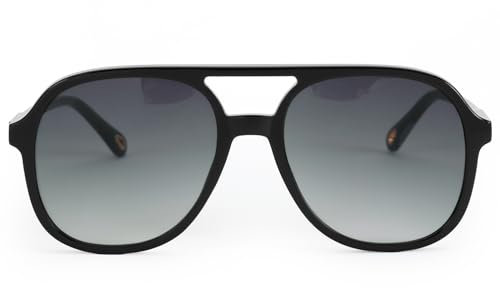 AOURBENE Klassische Retro Runde Polarisierte Pilot-Sonnenbrille Herren Damen mit UV400 Schutz Pilotenbrille