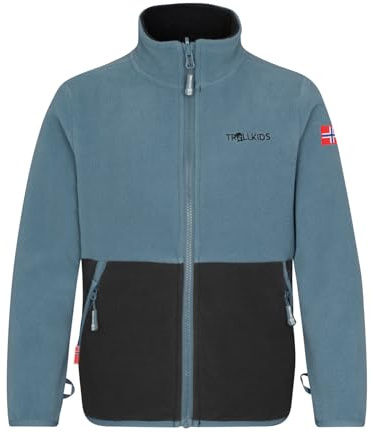 Trollkids Kids Storfjord Jacket | Zwei seitliche Taschen mit Reißverschluss, Zip-in-System