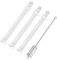 DEKAROX 3 x Milk Intake Tube 101 mm + Cleaning Brush for DeLonghi 5313226701 for Coffee Machines Fully Automatic Coffee Machines such as EN520 Nespresso Latissima