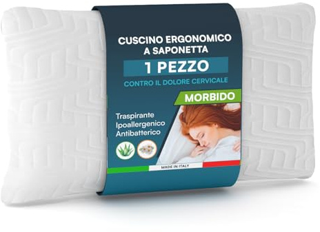 DNK TRADE Kissen für Doppelbett, Kissen aus Memoryschaum, weich und erfrischend, Anti-Stress-Bett für den Nacken