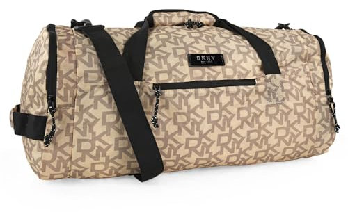 DKNY - Reisetasche - Handgepäck Tasche - Praktische Reisetasche für Urlaub und Sport. Weichgepäck Reisetasche, Kieselstein/Stein