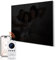 Hocosyme Infrarotheizung Glas 300W,Infrarot Glasheizung mit Fernbedienung 50x60 CM，Elektroheizung mit Überhitzungsschutz - WIFI (Tuya Smart) - Schwarz - TÜV.