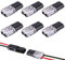 6PCS Electrical Wire Connectors Plastic H-Type Stripping Cable Connectors Led Solder-Free Wire Connectors Push Fit Two-Wire Docking Connector Led Solder-Free Connector
