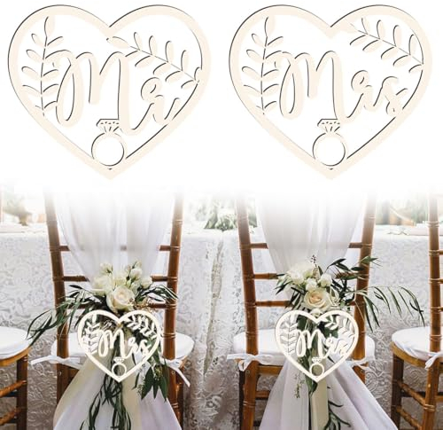Mr Mrs Stuhl Deko Schild Holz, Braut und Bräutigam Hochzeit Stuhl Dekor Schild, Mr und Mrs Hochzeit Stuhl Schild, mit Jute Schnüre, Holz Hochzeit Zeichen, Deko Hochzeit, für Hochzeit Verlobungsfeier
