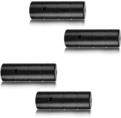 HJIAMA Pegs VTT 4 Pièces, Fer Repose Pied Velo, Haute Dureté, Noir Piquets Bike, Pédales D'extension d'arbre, Adaptées aux VTT, Vélo de Route et Scooters