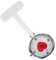 SOIMISS Schwesterntisch Arzt Taschenuhren Pflege Taschenuhr Bling Uhr Arzt-Clip-Uhr pro Watch Medical Watch wanduhre Krankenschwester Uhr Brosche Schwesternuhr zum Anklemmen Kieselgel Weiß