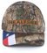 Bell Rangers Realtree APX Camouflage-Baseballkappe, 100 % Baumwoll-Twill (gepeacht), Gesticktes 3D-Realtree-Emblem mit Texas-Flagge, Einheitsgr��e