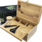 IXIGER Großer Bambus-Kasten mit Kombinationsschloss,Aufbewahrungsbox-Set(17.5 * 27 * 12cm) (Originalholz)