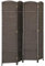 HOMCOM Paravent Interieur en Bois 4 Panneaux 160 x 170 cm séparateur de pièce Pliable avec Finition tissée, closion de séparation pour Salon, Chambre à Coucher, Maison, Marron