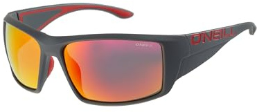 O'Neill ONS-9019 2.0 Men's Sunglasses 108P Matte Grey-Red Crystal/Red Mirror
