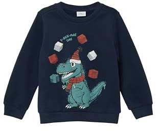 s.Oliver Jungen Kuscheliges Sweatshirt mit X-Mas-Frontprint Sweatshirt
