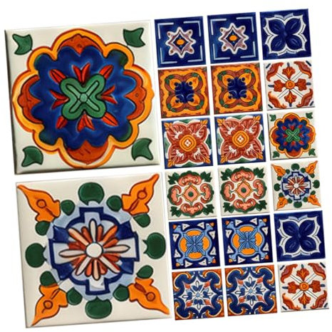 SHINEOFI 20 Pezzi Adesivi da parete del balcone piastrella di buccia e bastoncini decalcomanie da parete sbucciare e incollare il backsplash per la cucina pvc