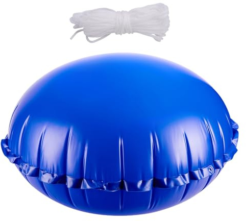 Nybhyjka Inflatable Pool Pillow,Inflatable Pillow for Pool - with Rope Anti-freeze 4x4Ft Round Air Balloon Protection for Ice Balance Water Support Backyard Cold Weather Swimming Tank Cover