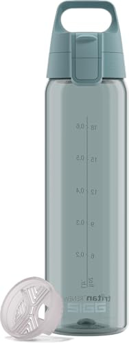 Sigg - Tritan Trinkflasche - Total Color ONE Morning Blue - Für Kohlensäurehaltige Getränke Geeignet - Spülmaschinenfest - Auslaufsicher - Leicht - BPA-frei - Blau - 0.75L
