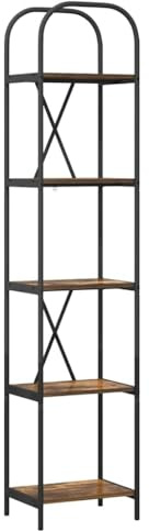 vidaXL Modern Freestanding Living Room Shelf, Wooden Bookcase, Rectangle Shelves, Display Decoration, Home Book Organizer, Library