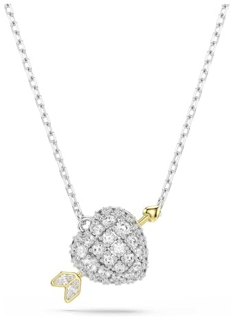 Swarovski Idyllia Kollektion, Mixed Cuts, Herz With Arrow, Weiß, Mischmetall-Finish