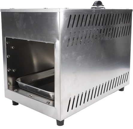 Tnfeeon Tostadora Comercial, Tostadora Industrial Resistente de Acero Inoxidable de 4000 W para Pan, Bagel, Encimera, Restaurante Eléctrico