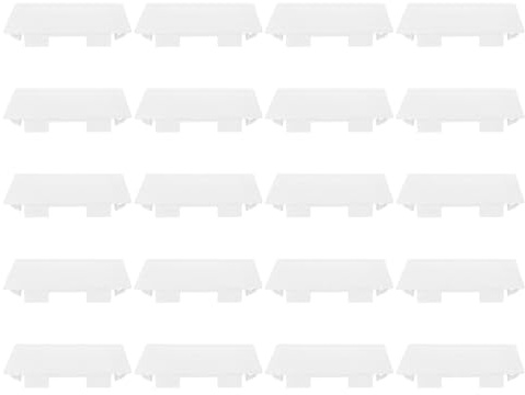 CHILDWEET Plaque Murale Blanche sans Vis pour Interrupteur et Prise, Lot de 20 en Plastique Pvc, Installation Facile, Design Minimaliste pour Toutes Pièces