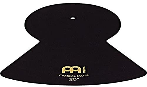 Meinl Cymbals Cymbal Mute Schlagzeug Becken Dämpfer 20 Zoll (50,80cm) für geräuscharmes Üben Zuhause – Drumset Zubehör, Schwarz (MCM-20)