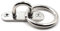 304 Edelstahl Auge Pad Platte mit Ring 9mm Anker Mount mit Ring ideal für Yoga Schaukeln Hängematten/Boat Rigging/Marine Deck Hardware/Suspension Training Straps