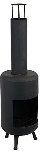 Gartenkamin schwarz Ø30