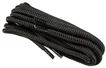 Lacci Tondi per Scarpe e Stivali da Lavoro, Scarpe Antinfortunistiche, Resistenti, Vari Colori e Lunghezze, Fatti in Europa dalla Worker Walker Pro, 1 Paio (91 - nero / 180 cm - 71 pollice)