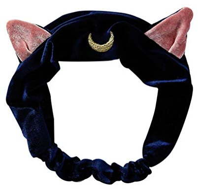 Premium Qualität Katze Ohren Haarband Stirnband Party Geschenk Kopfschmuck Haarschmuck Makeup Tools Blau Carry stone