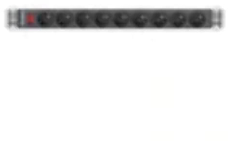 LANBERG Branded Strips Model 1U 16A Rack 19 9X Socket Black 3M