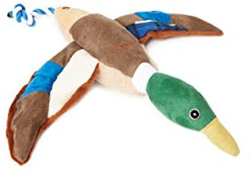 Rosewood x Joules Duck Dog Toy – Soft Plush with Hidden Squeaker, Durable, Interactive Pet Toy for Medium and Large Dogs, Multi-Textured Design