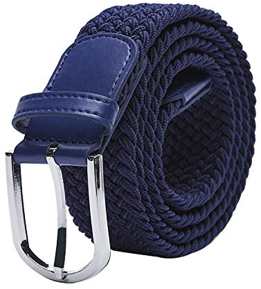 TANGCHAO Stoffgürtel Stretchgürtel Elastik Flechtgürtel Geflochtener und Elastischer Dehnbarer Gürtel für Damen und Herren Breite 3.3cm LAN-135cm