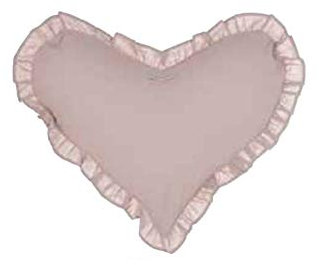Blanc Mariclo' Cuscino a Forma di Cuore da arredo in Cotone Rosa 45x35 cm A2515099RP