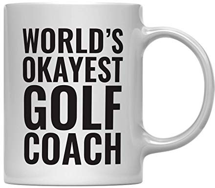 Taza de café para profesor, regalo, mejor entrenador de golf del mundo, paquete de 1, divertida taza de café ingeniosa para cumpleaños, Navidad, graduación, regalo, ideas