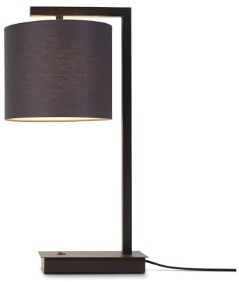 it's about RoMi Tischlampe Boston - Schwarz/Schwarz - 18x18x44cm