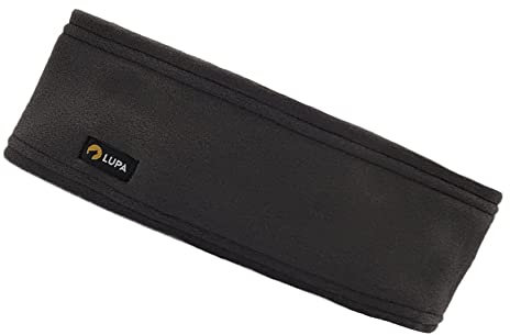 Lupa Handmade Unisex Triple-Layer Micro Fleece Headband - Headband Ear Warmer - Ear Warmers for Women & Men - Ears Cover (Graphite)