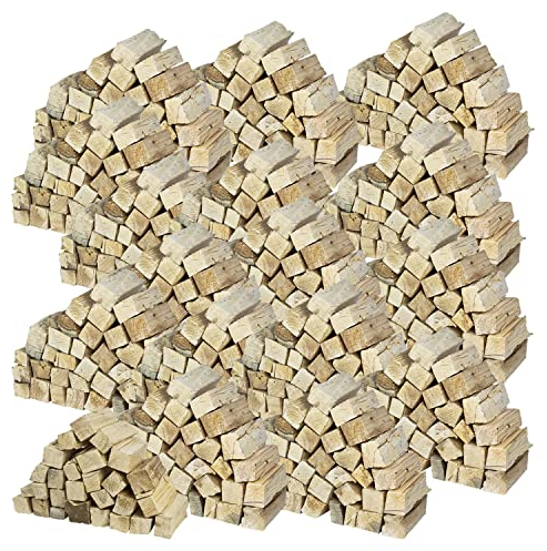 Flameup Brennholz Kiefer, Kaminholz ohne Rinde, 5-500kg Kiefernholz, Feuerholz für Ofen, Kamin, Kaminofen, Feuerschale, Grill, Holzscheite 25 cm, getrocknet, Menge:500 kg