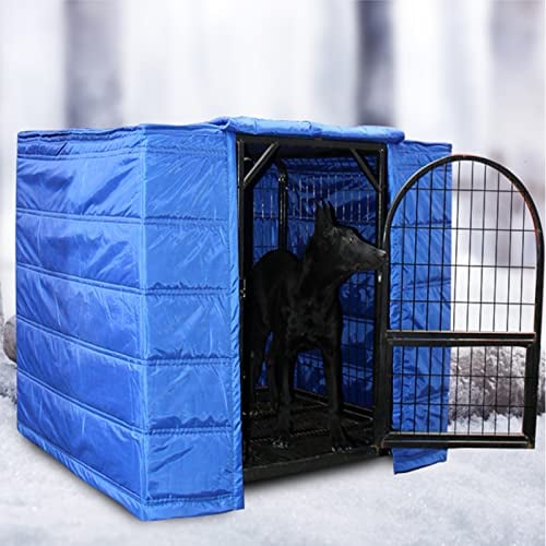 GYYN Dog Crate Cover Durable Heavy Duty Oxford Fabric Windproof and Warm Dog Kennel Cover for Medium and Large Dog Fits Most Dog Crates-Cover Only (Color : B, Size : 125X95X110CM)