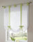 Devola Raffrollo Transparente Voile Raffgardinen mit Schlaufen Cafe Gardine Moderne Rollo Küchengardine Privatsphäre Fenstervorhang BxH 120x140cm Grün 1er Pack