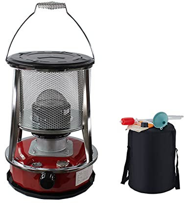 JQZWXX Effizienter Campingkocher Für Den Innenbereich, Kerosin-heizung Kerosin-ofen Mit Kocher Tasche Für Camping Heizung, Weihnachtsfeier, Wasser Heizung - Rot / 4.6L