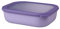 Mepal - Multi Bowl Cirqula Rectangular - Vorratsdose mit Deckel - Geeignet als Luftdichte Aufbewahrungsbox für den Kühlschrank, Mikrowellengeschirr & als Frischhaltedosen - 2000 ml - Nordic Lilac