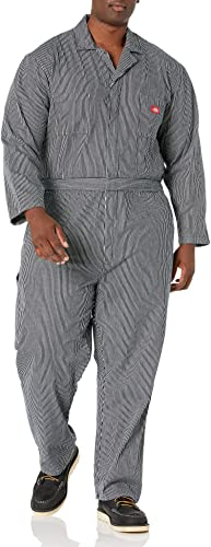 Dickies Herren Streifen Overall, Rinsed Hickory Stripe, Large