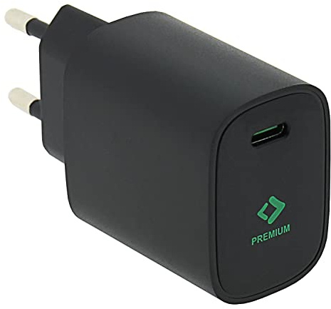PATONA Premium PD20W USB-C Ladegerät PD 3.0 & QC 3.0 Adapter schwarz | Kompaktes 48g Netzteil 5V/3A 9V/2,22A 12V/1,67A für iPhone, Smartphone, Kamera-Ladegeräte & USB-C Geräte