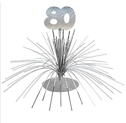 Maelsa® - Centre de table  80 ANS  Anniversaire décoration de table festif à l'age évennement (80 ANS)