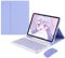 Keyboard Case for iPad Mini 7th/6th Generation,Case for iPad Mini 6/Mini A17 Pro (2024) with Keyboard and Mouse, Candy Detachable Magnetic Keyboard with Pencil Holder (Purple)