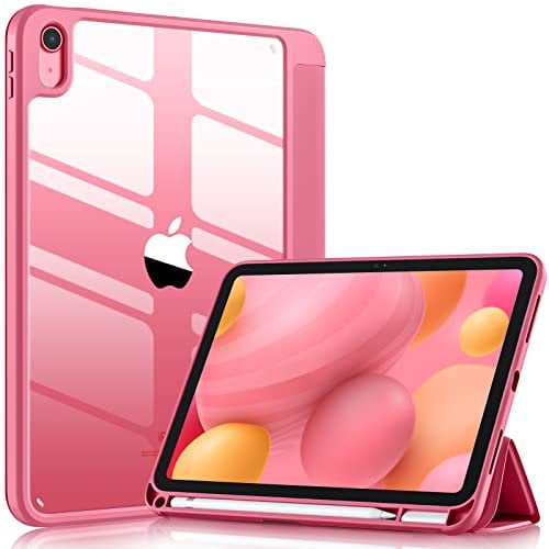 Wenlaty Compatible with iPad (A16) 11th Generation Case 11 Inch 2025, for iPad 10th Generation Case 10.9 Inch 2022 with Pencil Holder, Trifold Stand Protective Cover, Auto Wake/Sleep, Watermelon Pink